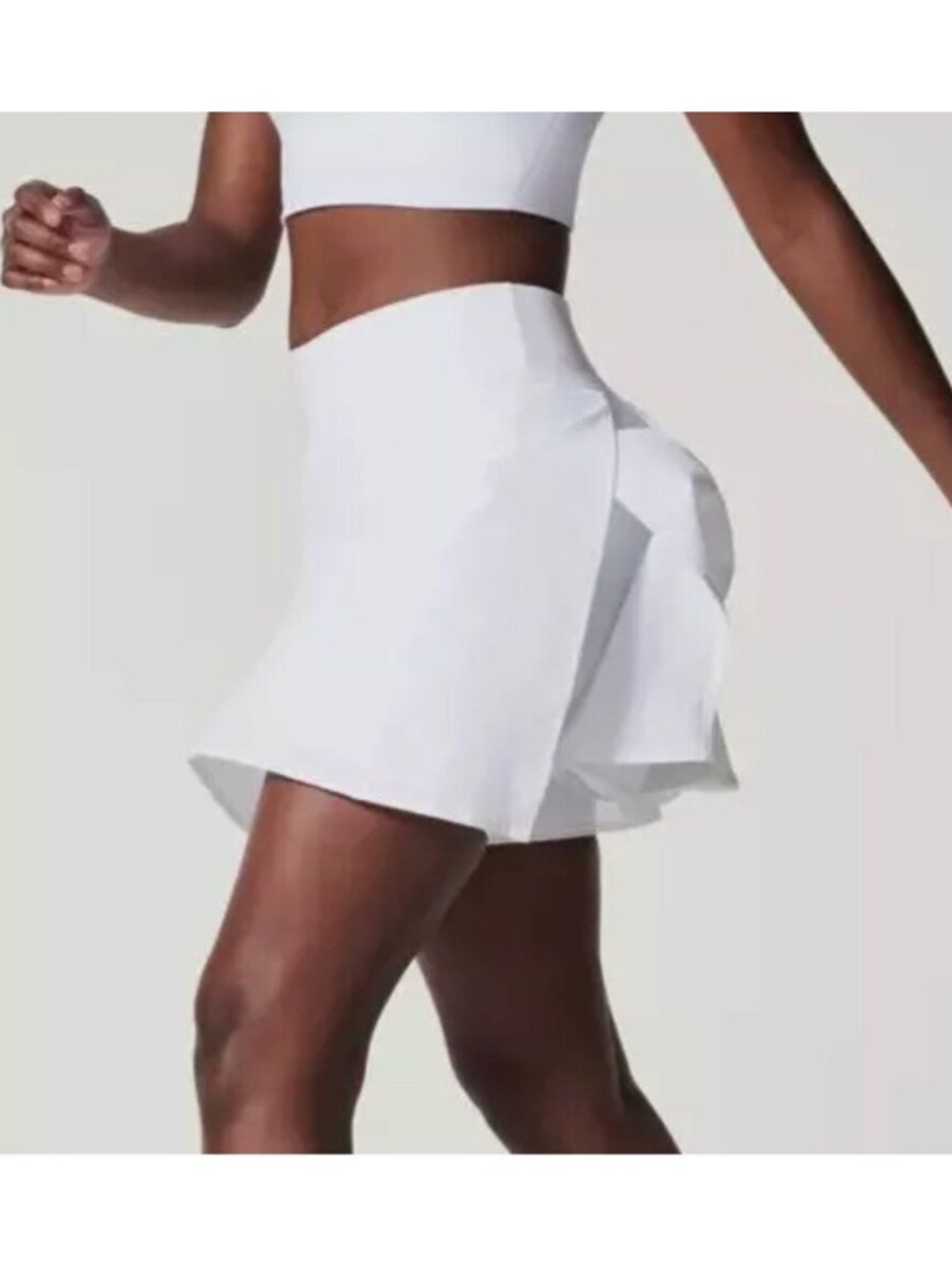 SPANX Get Moving Skort White Tennis Pickleball Sz Small White